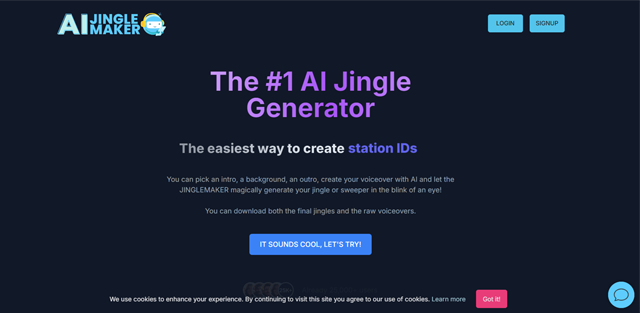 AI JINGLEMAKER: Create DJ Drops & Podcast Intros Easily | Toolkitly