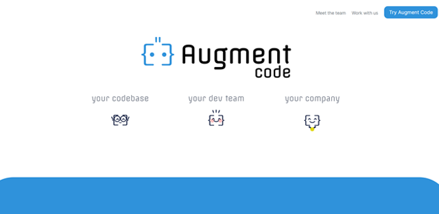 screen shot of Augment Code web page