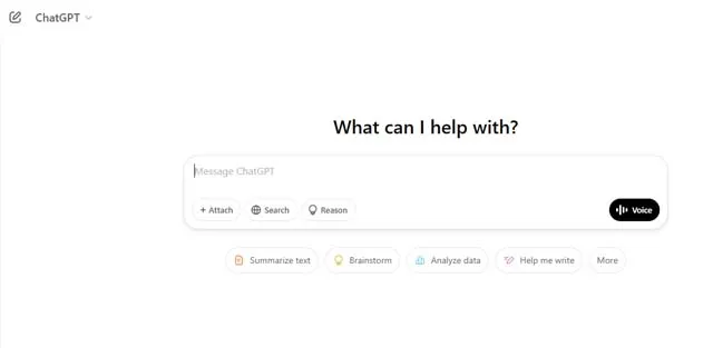 screen shot of OpenAI ChatGPT-4o web page