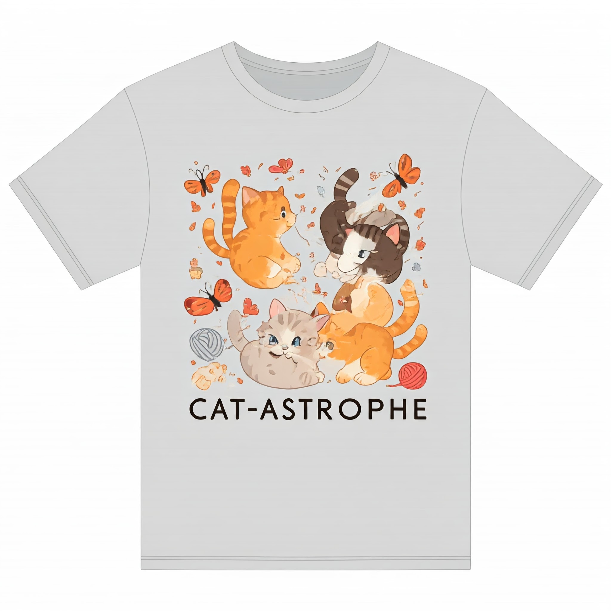 Kitten Chaos: A T-Shirt Design